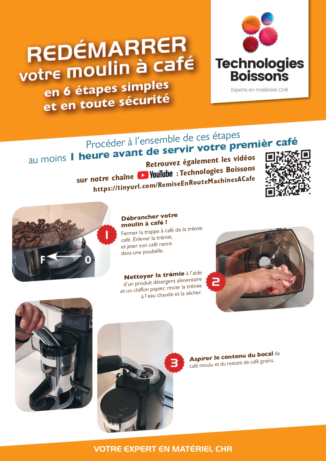 mise en route moulin à café